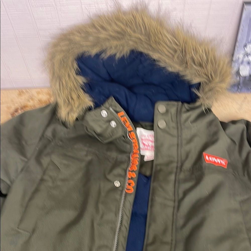 Levi's Kids Green Parka Jacket